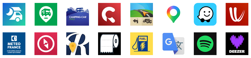 Top applications campingcar